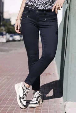 Jean FREEMAN T.PORTER ALEXA CROPPED Flora -Promos Femme T-Shirt Magasin freeman porter 23044 1