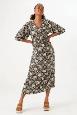 Robe Longue GARCIA Black -Promos Femme T-Shirt Magasin garcia 26345 1