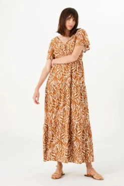 Robe Longue Bohème GARCIA Pecan