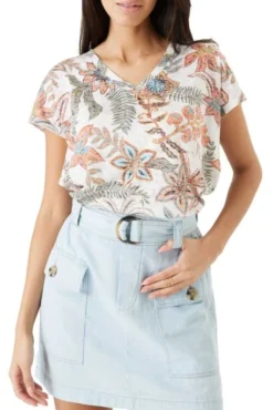 Tee Shirt GARCIA SEAGRASS White