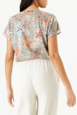 Tee Shirt GARCIA SEAGRASS Grey -Promos Femme T-Shirt Magasin garcia 26856 4