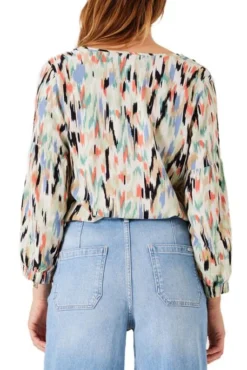 Chemisier GARCIA COLORÉ Whitecap -Promos Femme T-Shirt Magasin garcia b30232 42494 2