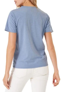 Tee-shirt GARCIA BASIQUE Bleu -Promos Femme T-Shirt Magasin garcia c30006 2613 2