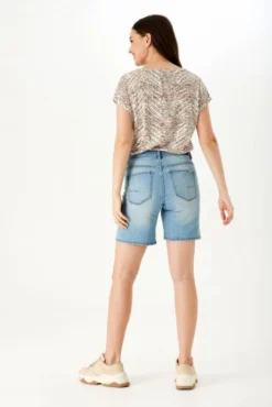 Tee-shirt GARCIA AÉRIEN Sesame -Promos Femme T-Shirt Magasin garcia e30005 1043 4