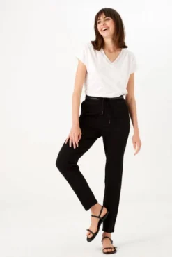 Tee-shirt GARCIA CROCHETÉ Off White -Promos Femme T-Shirt Magasin garcia z0010 53 1