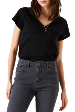 Tee Shirt GARCIA LUREX Black 7 Tee Shirt GARCIA LUREX Black -Promos Femme T-Shirt Magasin garcia z0016 60 3