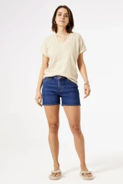 Tee Shirt GARCIA RAYE Beige -Promos Femme T-Shirt Magasin garia r40207 3817 1