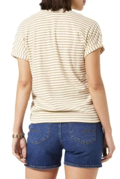 Tee Shirt GARCIA RAYE Beige -Promos Femme T-Shirt Magasin garia r40207 3817 3