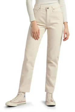 Jeans LEE CAROL Ecru -Promos Femme T-Shirt Magasin l30u qw 49 2