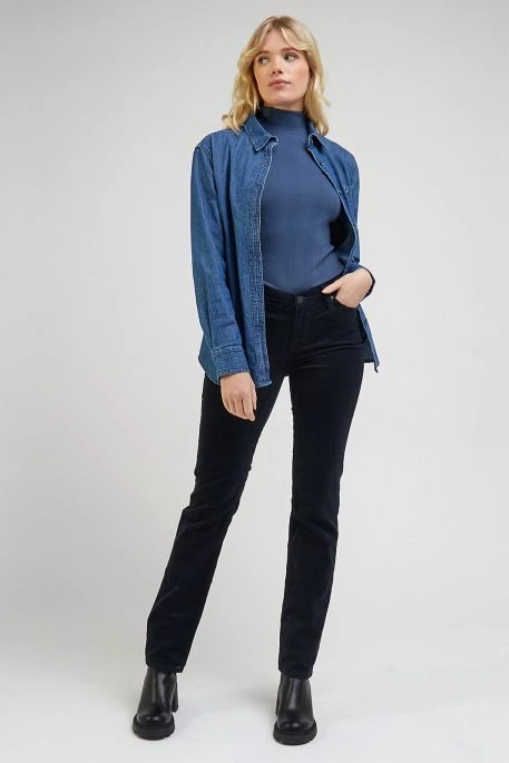 Pantalon LEE MARION VELOURS Black 2 Pantalon LEE MARION VELOURS Black – Image 2