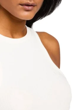 Débardeur LEE TANK Ecru -Promos Femme T-Shirt Magasin lee 112350212 4