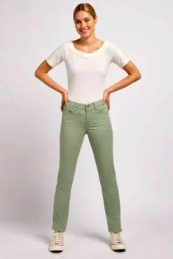 Jean LEE MARION STRAIGHT Intuition Grey -Promos Femme T-Shirt Magasin lee 112351118 1