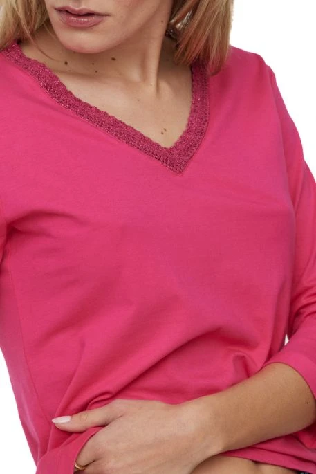 Tee Shirt LEE COOPER ASHIA Fushia 4 Tee Shirt LEE COOPER ASHIA Fushia â Image 4