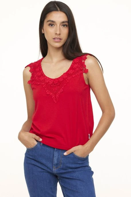 Débardeur LEE COOPER AMACHI Cherry 1 Débardeur LEE COOPER AMACHI Cherry