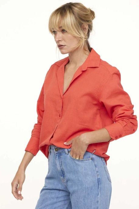 Chemise LEE COOPER DHIMMI Vermillion 1 Chemise LEE COOPER DHIMMI Vermillion