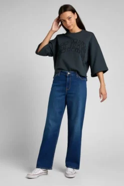 Jean LEE WIDE City Valley -Promos Femme T-Shirt Magasin lee l31z ow lf 1