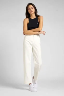 Débardeur LEE RIBBED TANK Black -Promos Femme T-Shirt Magasin lee l44q ux 01 1