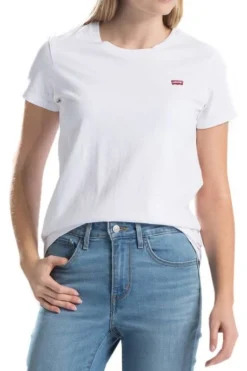 Levis Tee-shirt LEVI'S® PERFECT HM White -Promos Femme T-Shirt Magasin levis 16409 1