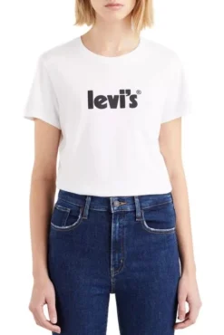Levis Tee Shirt LEVI'S® LOGO TEE White -Promos Femme T-Shirt Magasin levis 17369 17 55 1