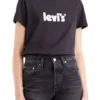 Levis Tee Shirt LEVI'S® LOGO TEE Caviar