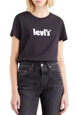 Levis Tee Shirt LEVI'S® LOGO TEE Caviar