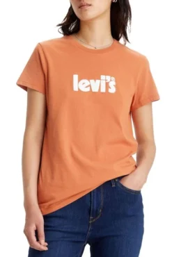 Levis Tee Shirt LEVI'S® LOGO PERFECT TEE Orange