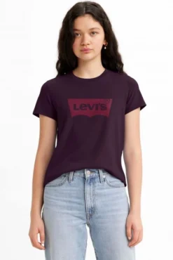 Levis Tee Shirt LEVI'S® LOGO TEE Plum -Promos Femme T-Shirt Magasin levis 17369 20 19 2