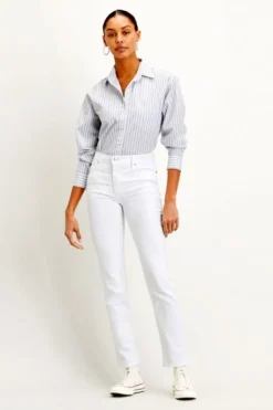 Levis Jean LEVI'S® 724™ STRAIGHT Western White -Promos Femme T-Shirt Magasin levis 18883 00 97 1