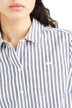 Levis Chemisier LEVI'S® CLASSIQUE Sara Stripe Peacoat -Promos Femme T-Shirt Magasin levis 34574 00 05 3