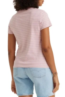 Levis T-shirt LEVI'S® PERFECT Lilac Stripe -Promos Femme T-Shirt Magasin levis 39185 02 87 3
