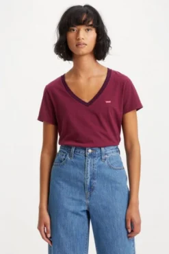 Levis Tee-shirtLEVI'S® PERFECT Allstar Stripe Beet Red -Promos Femme T-Shirt Magasin levis 85341 00 40 1
