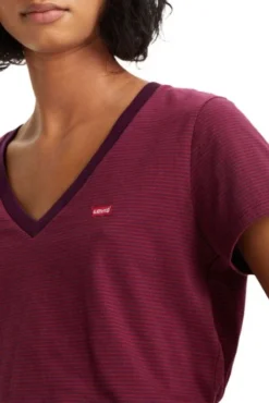 Levis Tee-shirtLEVI'S® PERFECT Allstar Stripe Beet Red -Promos Femme T-Shirt Magasin levis 85341 00 40 4