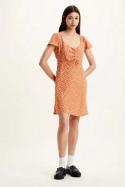 Levis Robe LEVI'S® SKYLAR Orange -Promos Femme T-Shirt Magasin levis a3337 00 00 1