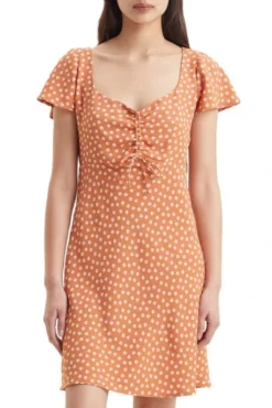 Levis Robe LEVI'S® SKYLAR Orange -Promos Femme T-Shirt Magasin levis a3337 00 00 2