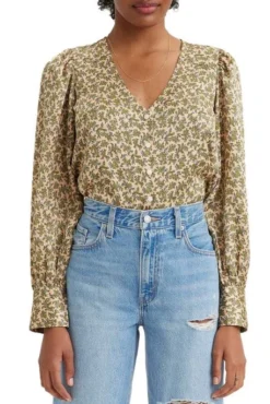 Levis Chemisier LEVI'S® FLOWERS Janice -Promos Femme T-Shirt Magasin levis a4581 00 01 1