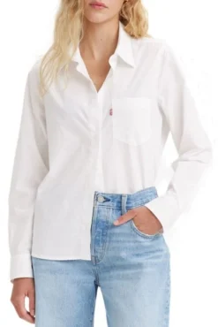 Levis Chemise LEVI'S® HEMMING BLOUSE White -Promos Femme T-Shirt Magasin levis a4885 00 02 2