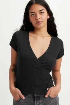 Levis Haut LEVI'S® CACHE COEUR Caviar -Promos Femme T-Shirt Magasin levis a5909 00 03 2