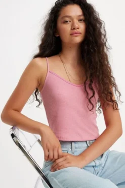 Levis Débardeur LEVI'S® DRY GOODS Rose -Promos Femme T-Shirt Magasin levis a7325 00 02 1