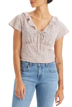 Levis Top LEVI'S® MYLENE Mauve -Promos Femme T-Shirt Magasin levis a7623 00 02 2