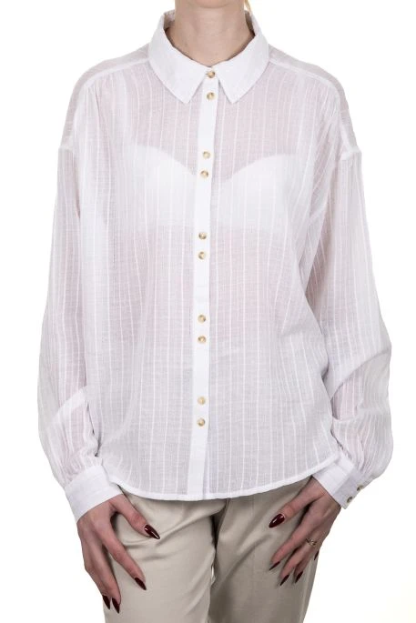 Chemisier TEDDY SMITH CKAT Middle White 2 Chemisier TEDDY SMITH CKAT Middle White – Image 2