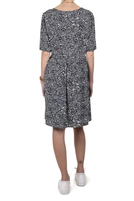 Robe TEDDY SMITH MAEVE Dark Navy Print 2 Robe TEDDY SMITH MAEVE Dark Navy Print – Image 2
