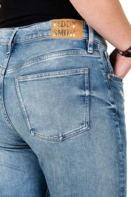 Jeans TEDDY SMITH ZOE Destroy -Promos Femme T-Shirt Magasin mg 0143
