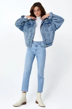 Jeans SALSA TRUE CROPPED SLIM Clair -Promos Femme T-Shirt Magasin salsa 126044 8501 1