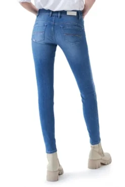 Jean SALSA WONDER PUSH UP SKINNY POCKET Blue -Promos Femme T-Shirt Magasin salsa 126048 8503 2