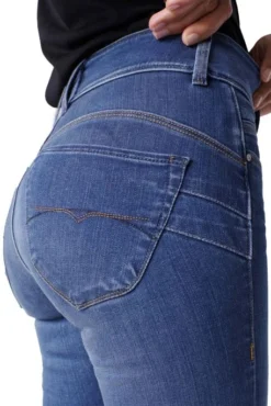 Jean SALSA SECRET PUSH IN SLIM Bleu -Promos Femme T-Shirt Magasin salsa 126492 8504 5