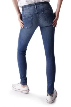 Jeans SALSA WONDER PUSH UP SKINNY Délavage Moyen -Promos Femme T-Shirt Magasin salsa 126590 8503 3