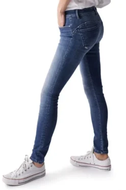 Jeans SALSA WONDER PUSH UP SKINNY Délavage Moyen -Promos Femme T-Shirt Magasin salsa 126590 8503 4
