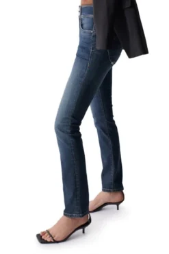 Jean SALSA SECRET PUSH IN SLIM Blue Délavé