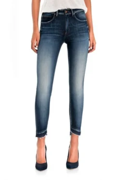 Jeans SALSA FAITH PUSH IN CROPPED DELAVAGE PREMIUM -Promos Femme T-Shirt Magasin salsa 14967 1