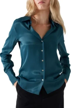Chemisier SALSA SATIN Sapin
